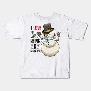 Christmas Snowman Kids T-Shirt